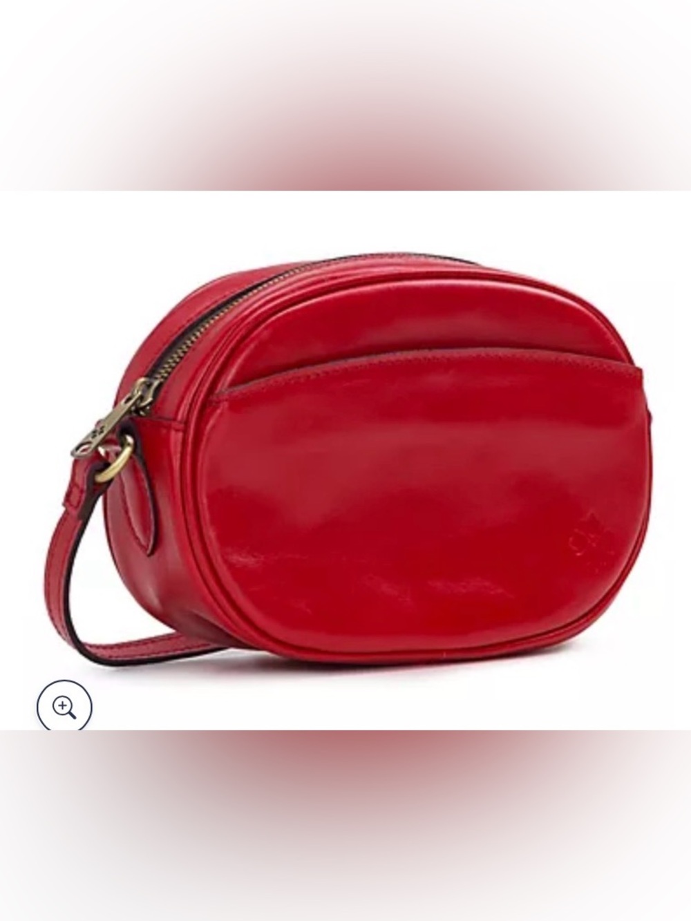 Patricia Nash Distressed Leather Elexis Crossbody in Red